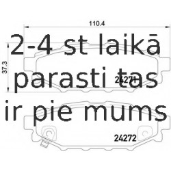 Bremžu uzliku kompl., Disku bremzes BREMBO P 78 020