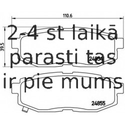 Bremžu uzliku kompl., Disku bremzes BREMBO P 78 018