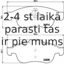 Bremžu uzliku kompl., Disku bremzes BREMBO P 68 050