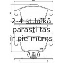 Bremžu uzliku kompl., Disku bremzes BREMBO P 68 047