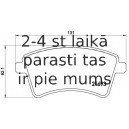 Bremžu uzliku kompl., Disku bremzes BREMBO P 68 044