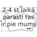 Bremžu uzliku kompl., Disku bremzes BREMBO P 65 028