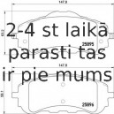 Bremžu uzliku kompl., Disku bremzes BREMBO P 61 120