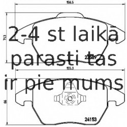 Bremžu uzliku kompl., Disku bremzes BREMBO P 61 076