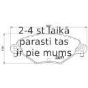 Bremžu uzliku kompl., Disku bremzes BREMBO P 61 071