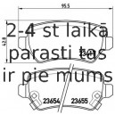 Bremžu uzliku kompl., Disku bremzes BREMBO P 59 038