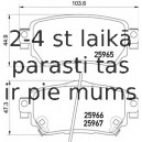 Bremžu uzliku kompl., Disku bremzes BREMBO P 56 098