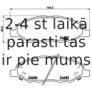 Bremžu uzliku kompl., Disku bremzes BREMBO P 56 088