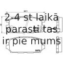 Bremžu uzliku kompl., Disku bremzes BREMBO P 54 025