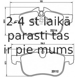Bremžu uzliku kompl., Disku bremzes BREMBO P 52 017