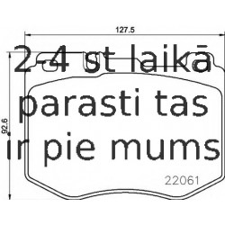 Bremžu uzliku kompl., Disku bremzes BREMBO P 50 120