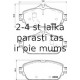 Bremžu uzliku kompl., Disku bremzes BREMBO P 50 119