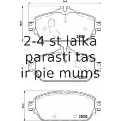 Bremžu uzliku kompl., Disku bremzes BREMBO P 50 119