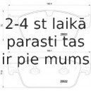 Bremžu uzliku kompl., Disku bremzes BREMBO P 50 112