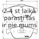 Bremžu uzliku kompl., Disku bremzes BREMBO P 50 104