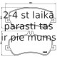 Bremžu uzliku kompl., Disku bremzes BREMBO P 50 086