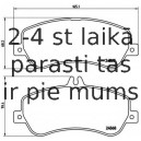 Bremžu uzliku kompl., Disku bremzes BREMBO P 50 086