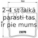 Bremžu uzliku kompl., Disku bremzes BREMBO P 50 042