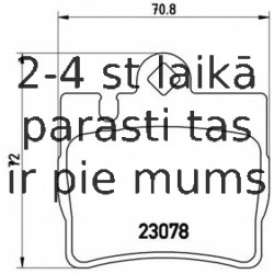 Bremžu uzliku kompl., Disku bremzes BREMBO P 50 042