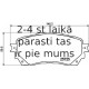 Bremžu uzliku kompl., Disku bremzes BREMBO P 49 048