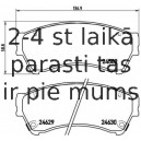 Bremžu uzliku kompl., Disku bremzes BREMBO P 49 039