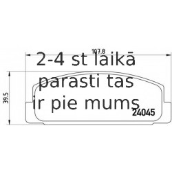 Bremžu uzliku kompl., Disku bremzes BREMBO P 49 036