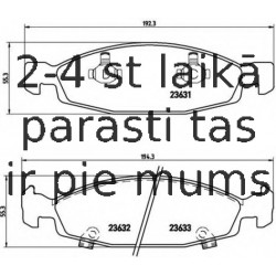 Bremžu uzliku kompl., Disku bremzes BREMBO P 37 005