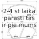 Bremžu uzliku kompl., Disku bremzes BREMBO P 30 073