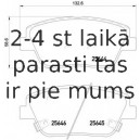 Bremžu uzliku kompl., Disku bremzes BREMBO P 30 066