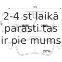 Bremžu uzliku kompl., Disku bremzes BREMBO P 28 070