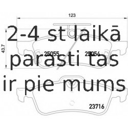 Bremžu uzliku kompl., Disku bremzes BREMBO P 28 070