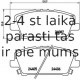 Bremžu uzliku kompl., Disku bremzes BREMBO P 28 037