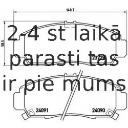 Bremžu uzliku kompl., Disku bremzes BREMBO P 28 034