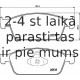 Bremžu uzliku kompl., Disku bremzes BREMBO P 24 157