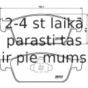 Bremžu uzliku kompl., Disku bremzes BREMBO P 24 157
