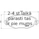 Bremžu uzliku kompl., Disku bremzes BREMBO P 24 060