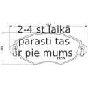 Bremžu uzliku kompl., Disku bremzes BREMBO P 24 060