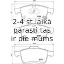 Bremžu uzliku kompl., Disku bremzes BREMBO P 23 155