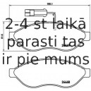 Bremžu uzliku kompl., Disku bremzes BREMBO P 23 144