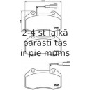 Bremžu uzliku kompl., Disku bremzes BREMBO P 23 139