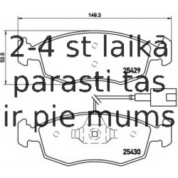 Bremžu uzliku kompl., Disku bremzes BREMBO P 23 138