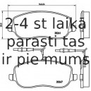 Bremžu uzliku kompl., Disku bremzes BREMBO P 23 090