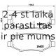 Bremžu uzliku kompl., Disku bremzes BREMBO P 18 024