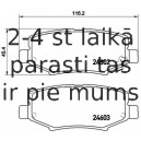 Bremžu uzliku kompl., Disku bremzes BREMBO P 18 024