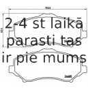 Bremžu uzliku kompl., Disku bremzes BREMBO P 11 022