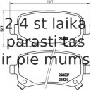 Bremžu uzliku kompl., Disku bremzes BREMBO P 11 021