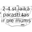Bremžu uzliku kompl., Disku bremzes BREMBO P 11 010