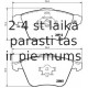Bremžu uzliku kompl., Disku bremzes BREMBO P 10 012