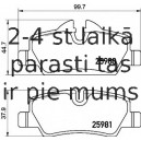 Bremžu uzliku kompl., Disku bremzes BREMBO P 06 090