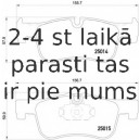 Bremžu uzliku kompl., Disku bremzes BREMBO P 06 078